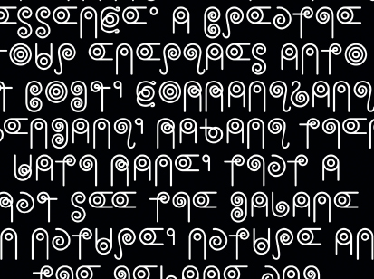 Fontdesign für das Kunstprojekt »Red, Black, Silver and White«