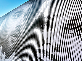 Bauzaun Haus der Musik Innsbruck