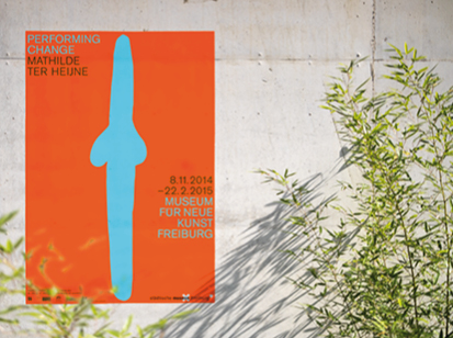 Erscheinungsbild für die Ausstellung »Performing Change«