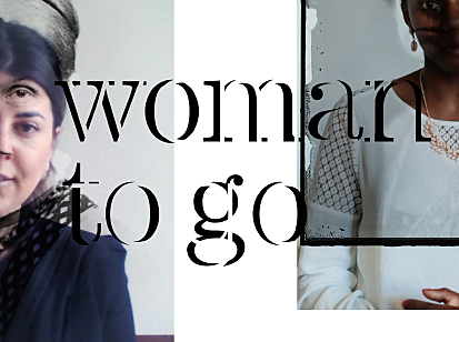 Ausstellungsgrafik für »Woman to Go«