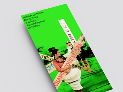 Ausstellungsgrafik »Blood, Sweat and Tears«